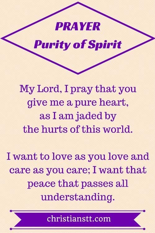 Prayer for purity of spirit