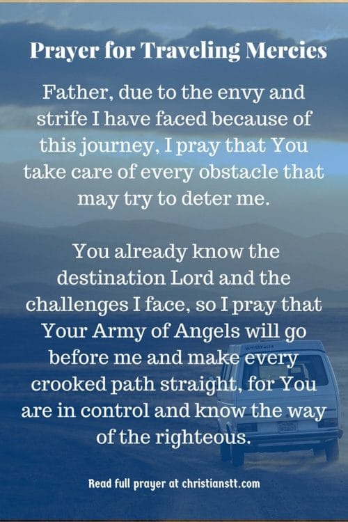 pin prayer for traveling mercies