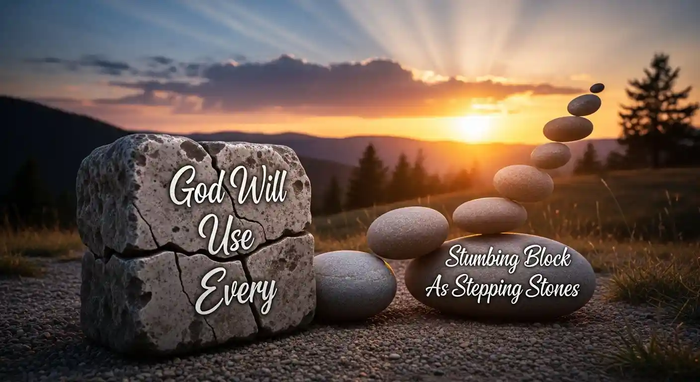 Prayer: God Will Use Every Stumbling Block As Stepping Stones